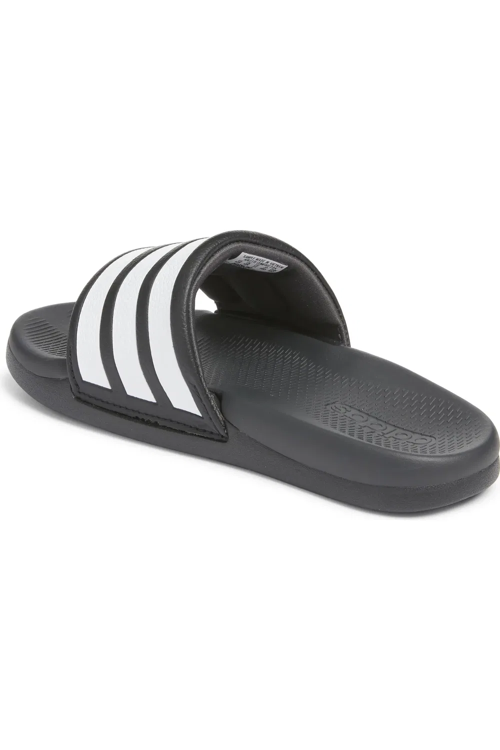 Детские сандалии шлепанцы спортивные с Cloudfoam Adilette Comfort 2.0 adidas, Core Black/White/Carbon — фото 2