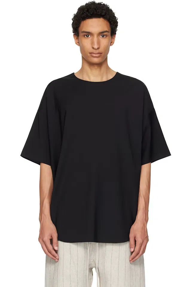 Черная свободная футболка с короткими рукавами Fear Of God