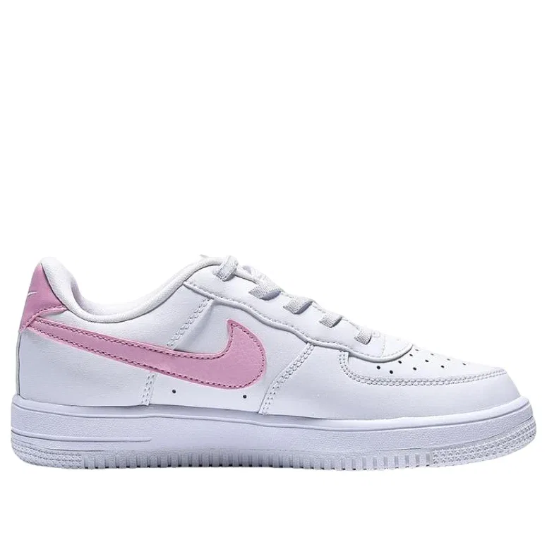 Детские кроссовки с кожаным верхом Force 1 Low EasyOn 'White Pink' Nike, White/Pink — фото 2