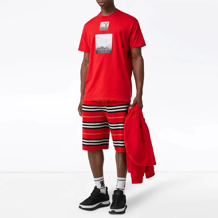 Мужские шорты с принтом Casual Shorts Burberry, Red Plaid — фото 4