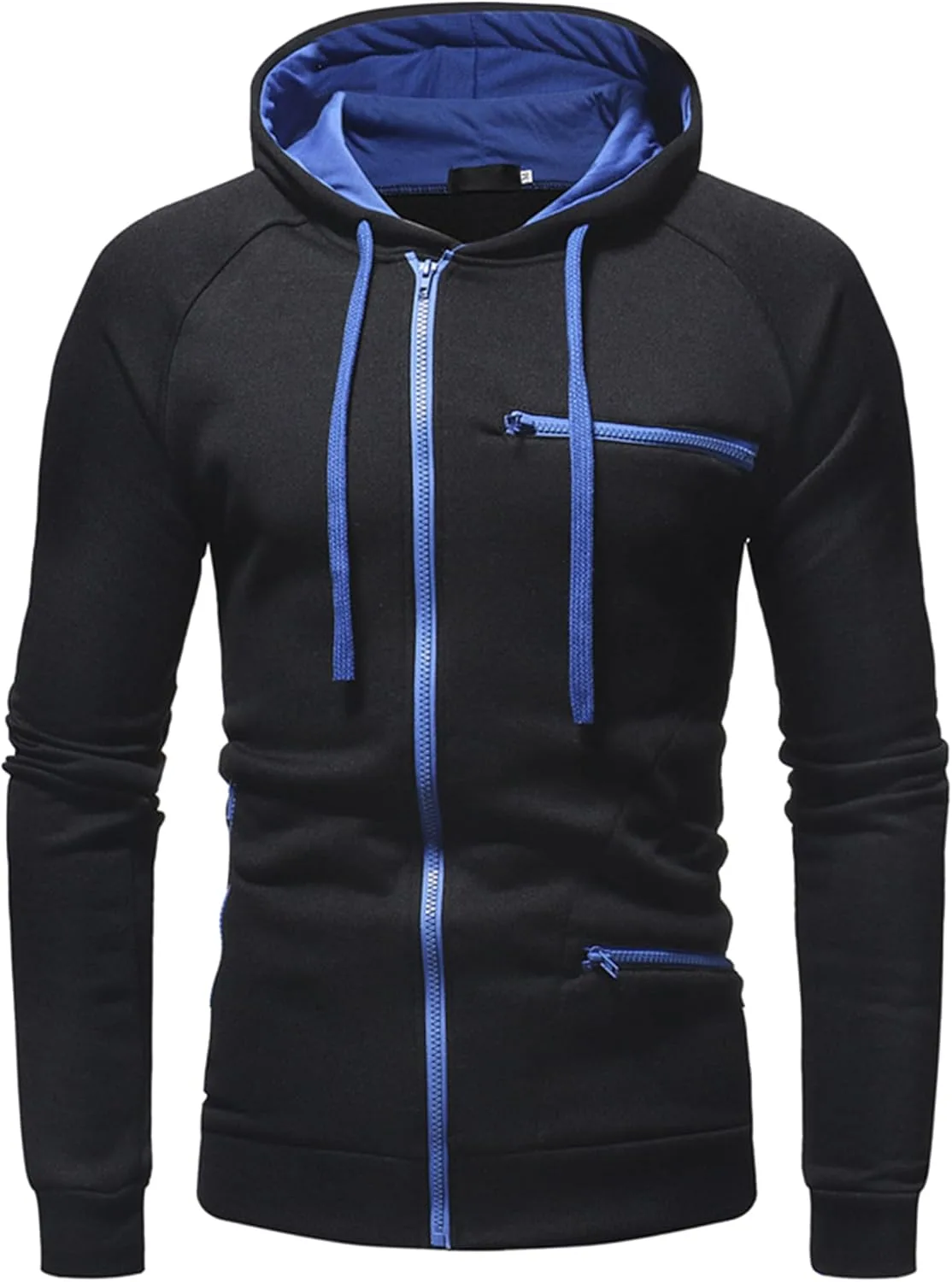 

Мужская худи Maiyifu-GJ с асимметричной молнией и лацканом