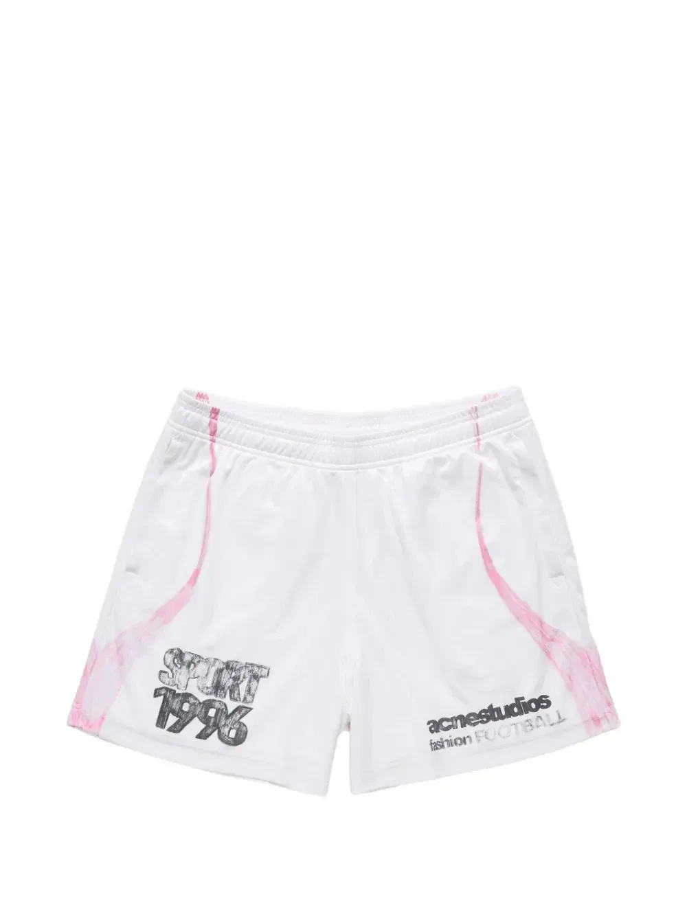 Повседневные графические шорты Acne Studios, белый