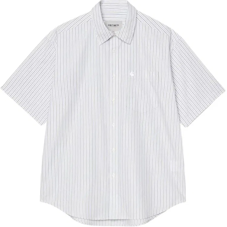 Детская рубашка с отложным воротником Carhartt WIP, Blue — фото 3