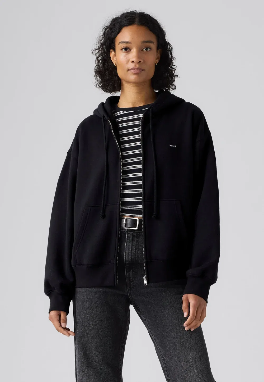 Повседневная толстовка на молнии - свитшот на молнии Levi'S, Anthracite Night — фото 2