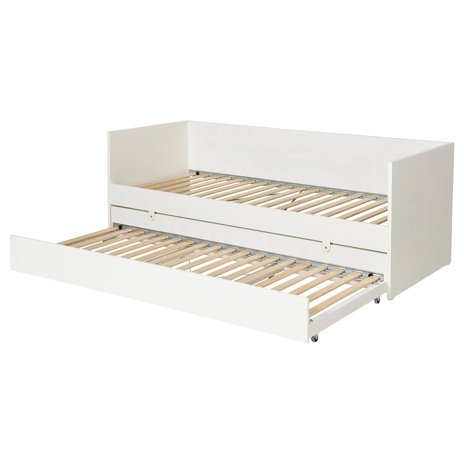 IKEA Vihals Выдвижная кровать под кровать, белая, 80x200 см — фото 2