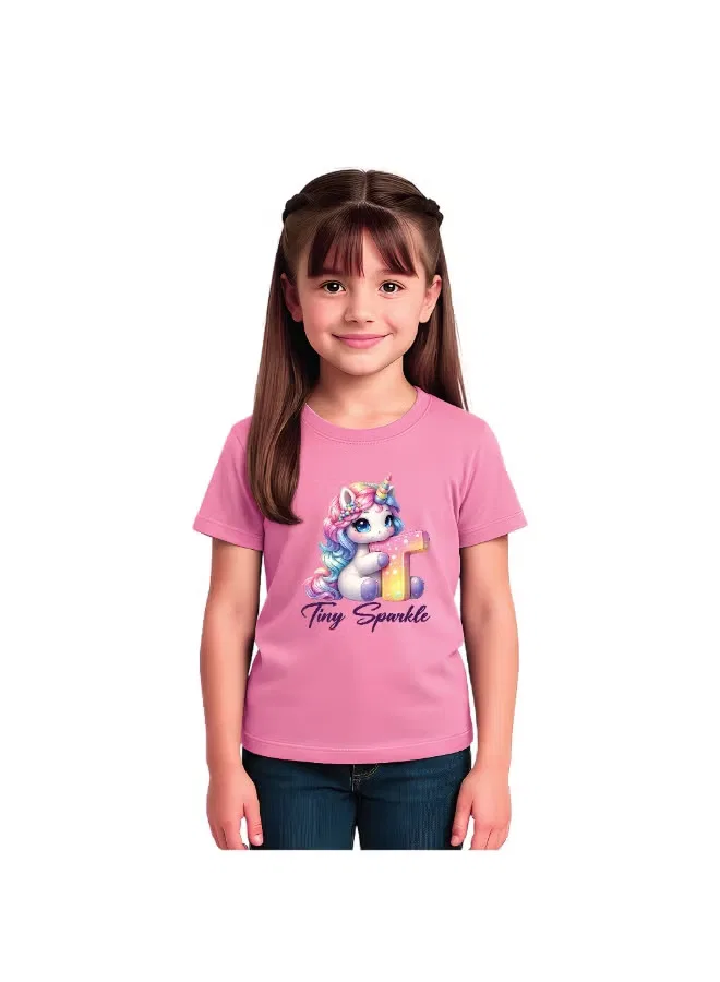 Футболка с принтом алфавита с единорогами Printshop4Me, t