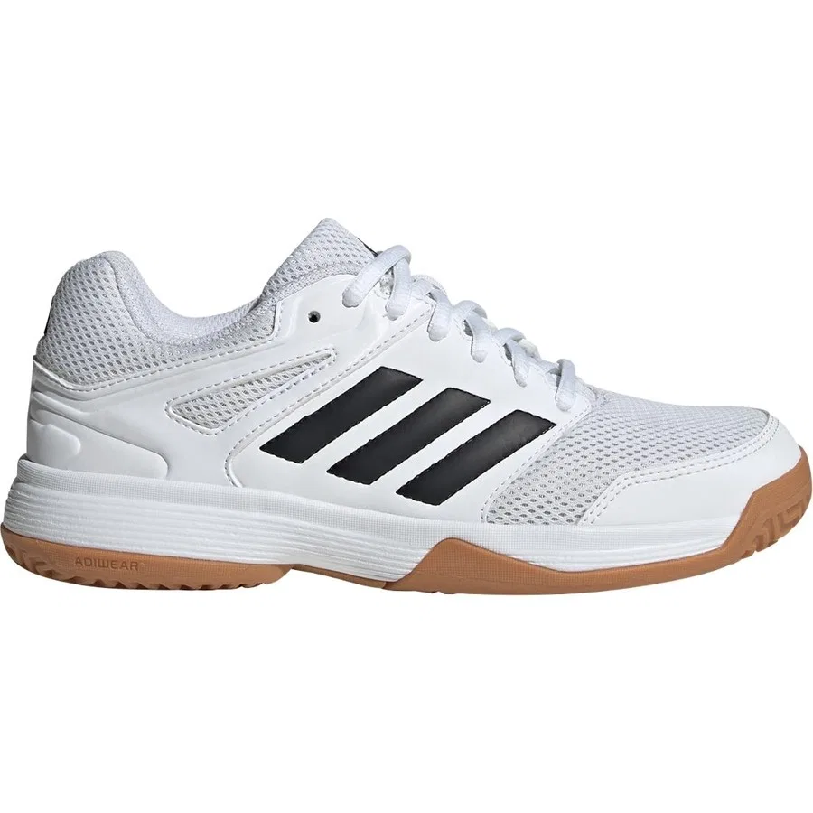 Кроссовки для зала с дышащим верхом Performance IE8034 Speedcourt Indoor Shoes Kids adidas, Бело-черный — фото 2