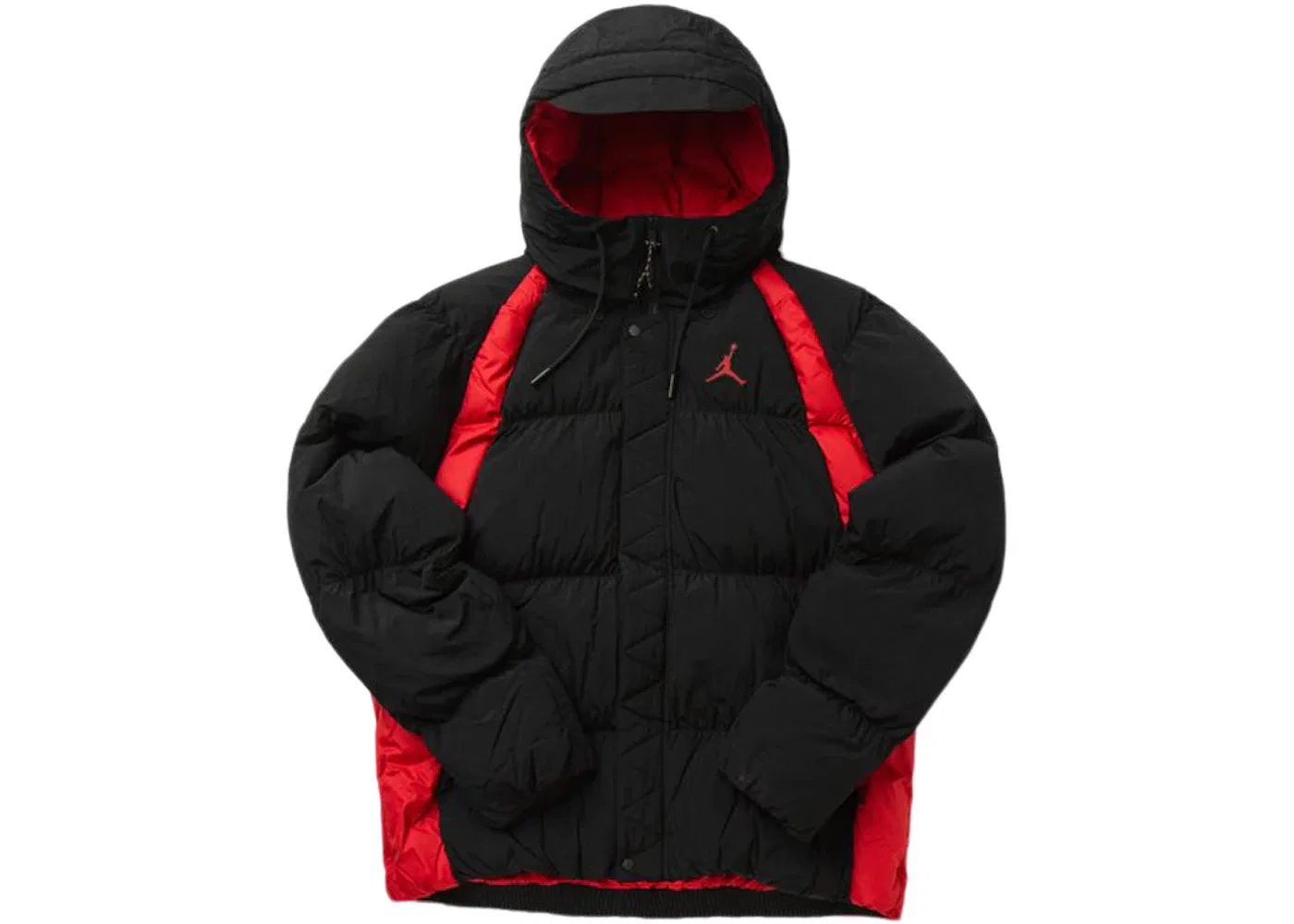 Мужская куртка-пуховик с принтом Jordan, Black/Red