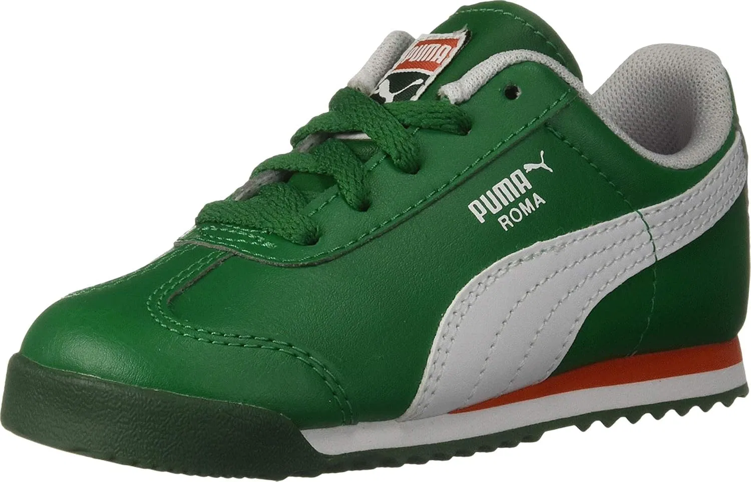 Детские кроссовки для мальчиков Roma Basic PUMA, Verdant Green-Puma White