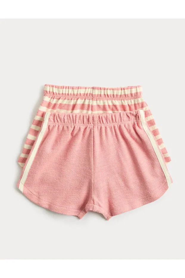 Детский комплект шорт для девочек хлопковый Marks & Spencer, Pink Mix