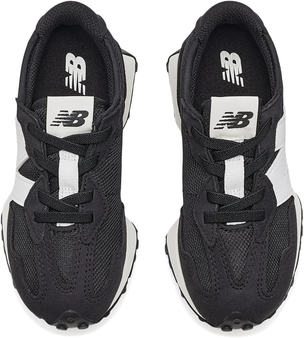 Детские кроссовки для девочек 327 New Balance, Black/White — фото 2