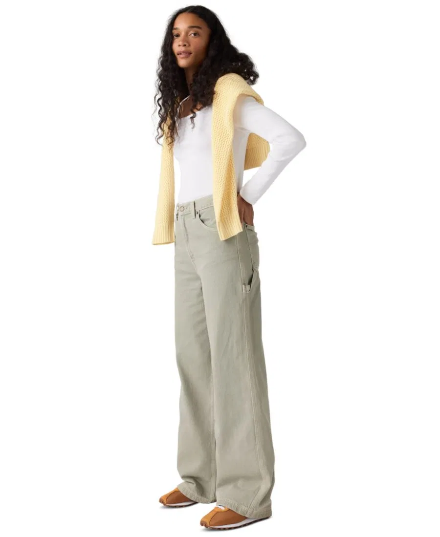 Женские джинсы с завышенной талией свободного кроя Cinch-Waist Carpenter Lightweight Baggy Levi's, Washed Shadow Gd — фото 2