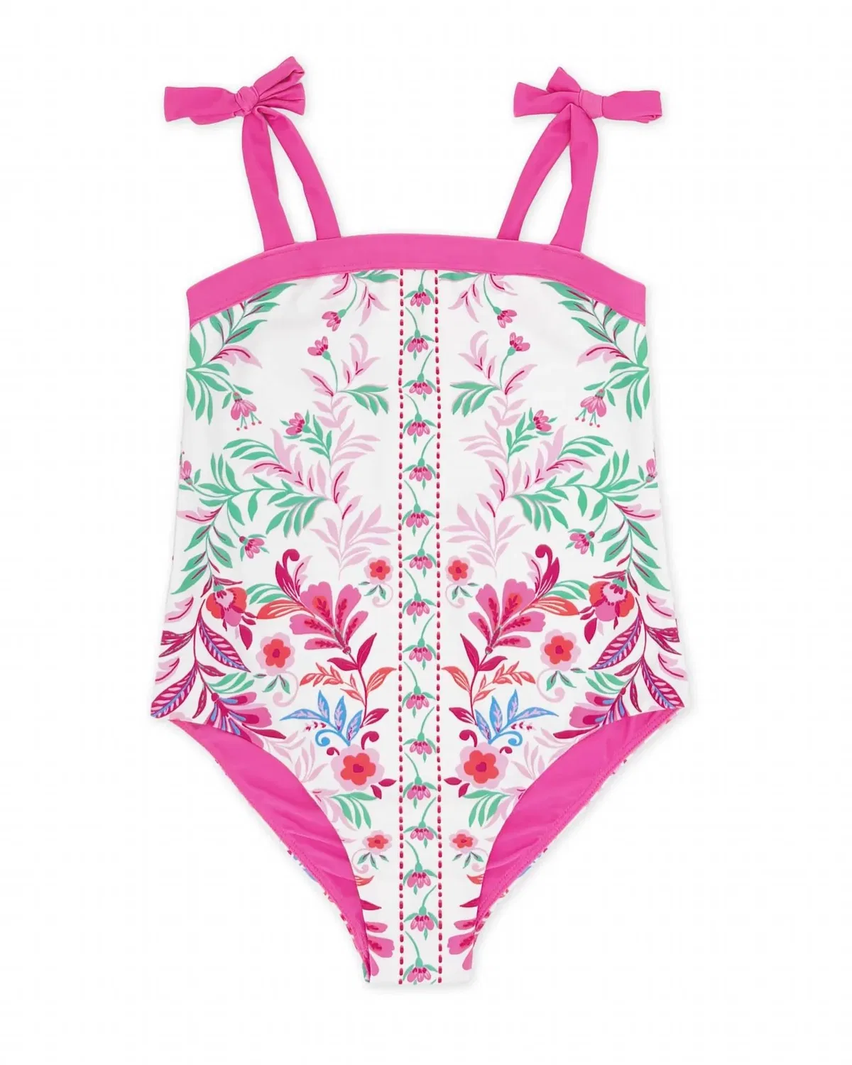 Детский слитный купальник с цветочным принтом Shelly One-Piece Swimsuit feather 4 arrow, Seabreeze — фото 3