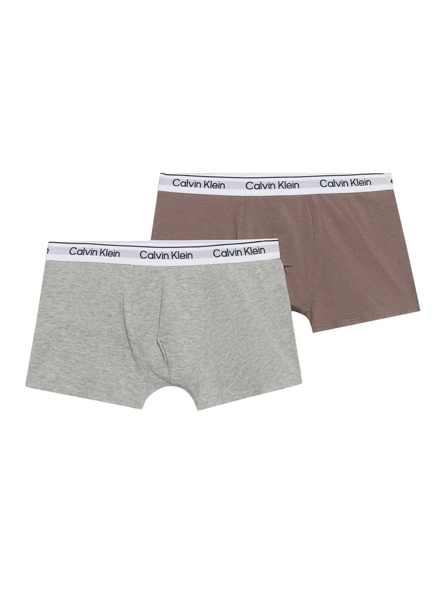 Трусики Calvin Klein Underwear коричневого и серого цвета с пятнистым рисунком