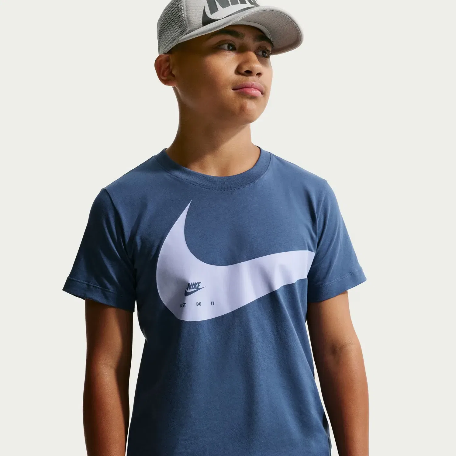 Детская футболка для мальчиков хлопковая Nike, Azul Marino