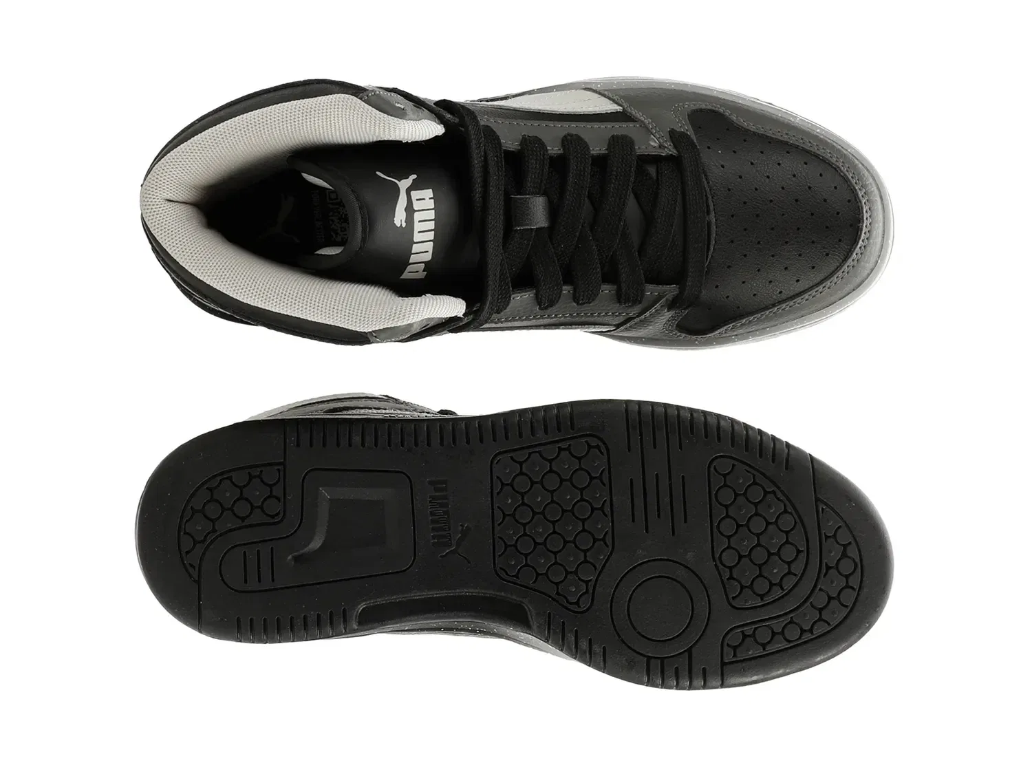 Кеды высокие Rebound Layup Speckle Fade, PUMA, серый — фото 3