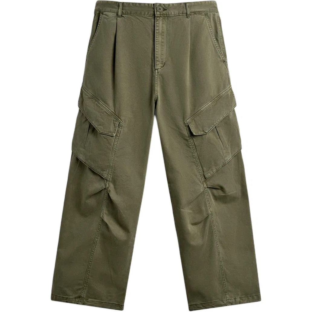 Мужские карго-брюки цвета хаки ZARA, Khaki