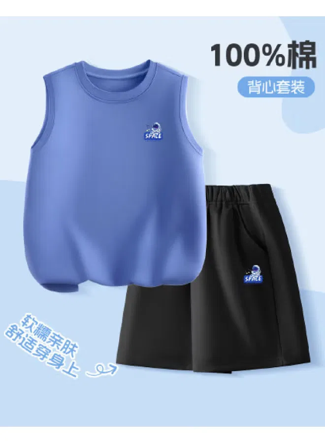 Jeanswest Комплект детский с принтом из хлопка для мальчиков, джинсово-синий