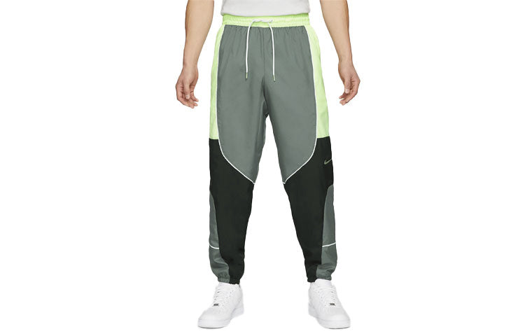 Спортивные брюки Nike Throwback Colorblock Woven Basketball Bundle Feet Sports Pants CV1915-084 — фото 3
