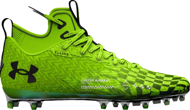 

Бутсы Under Armour Spotlight Clone MC LE AA Lime Surge, зеленый