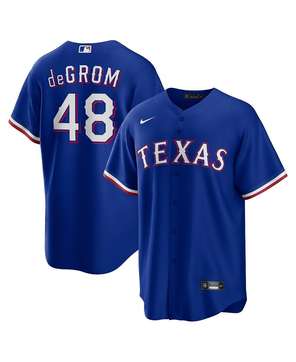 

Мужская джерси jacob degrom royal texas rangers away replica player Nike