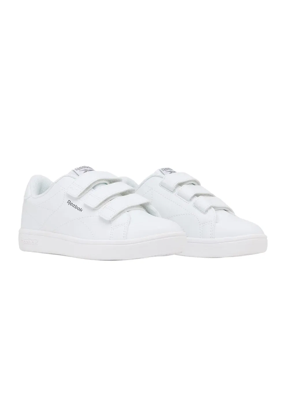 Кроссовки для ходьбы Court clean на липучках, белые, унисекс Reebok, White White Grey — фото 2