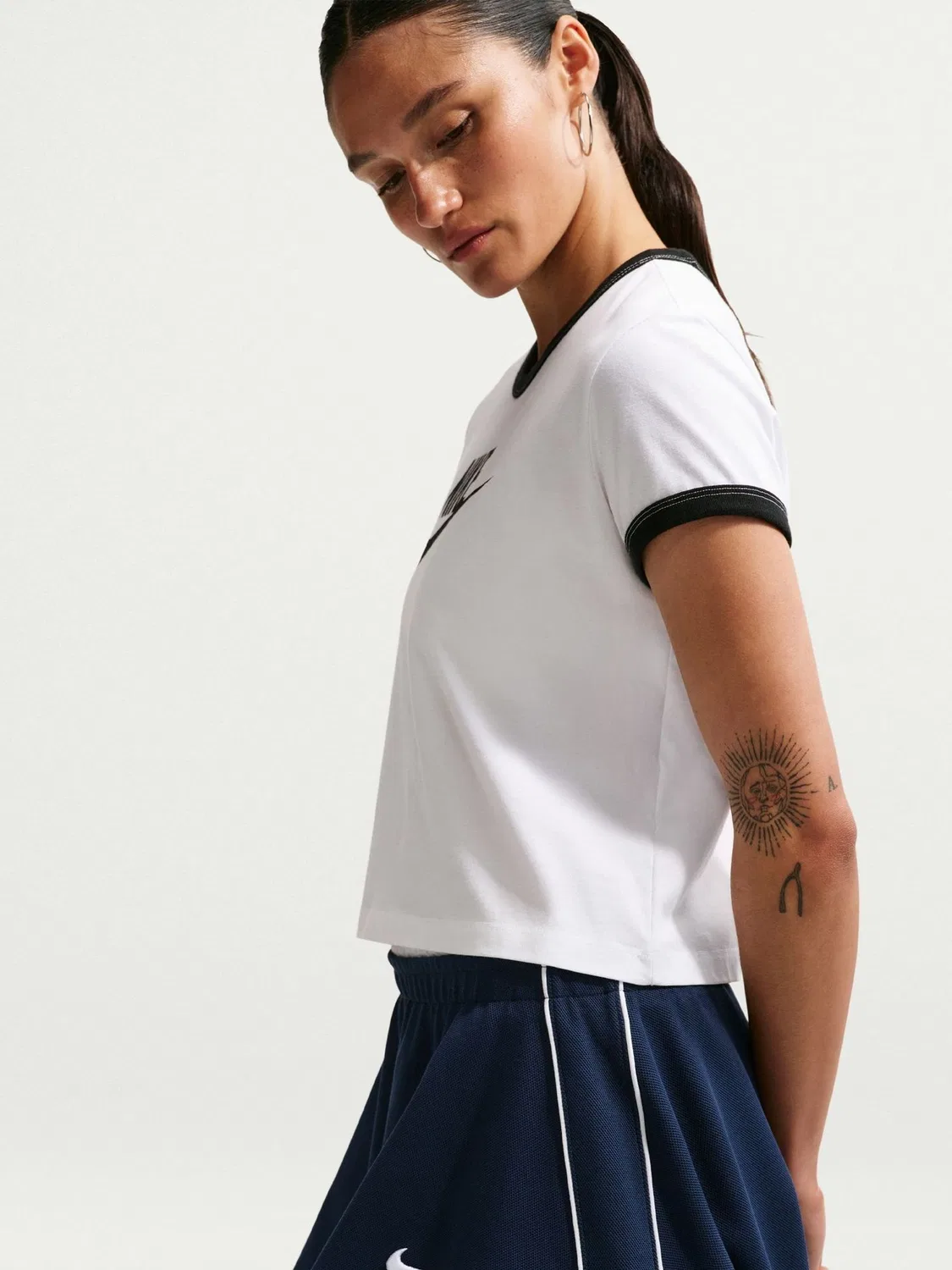 Юбка теннисная Nike Bubble Hem, Navy — фото 3
