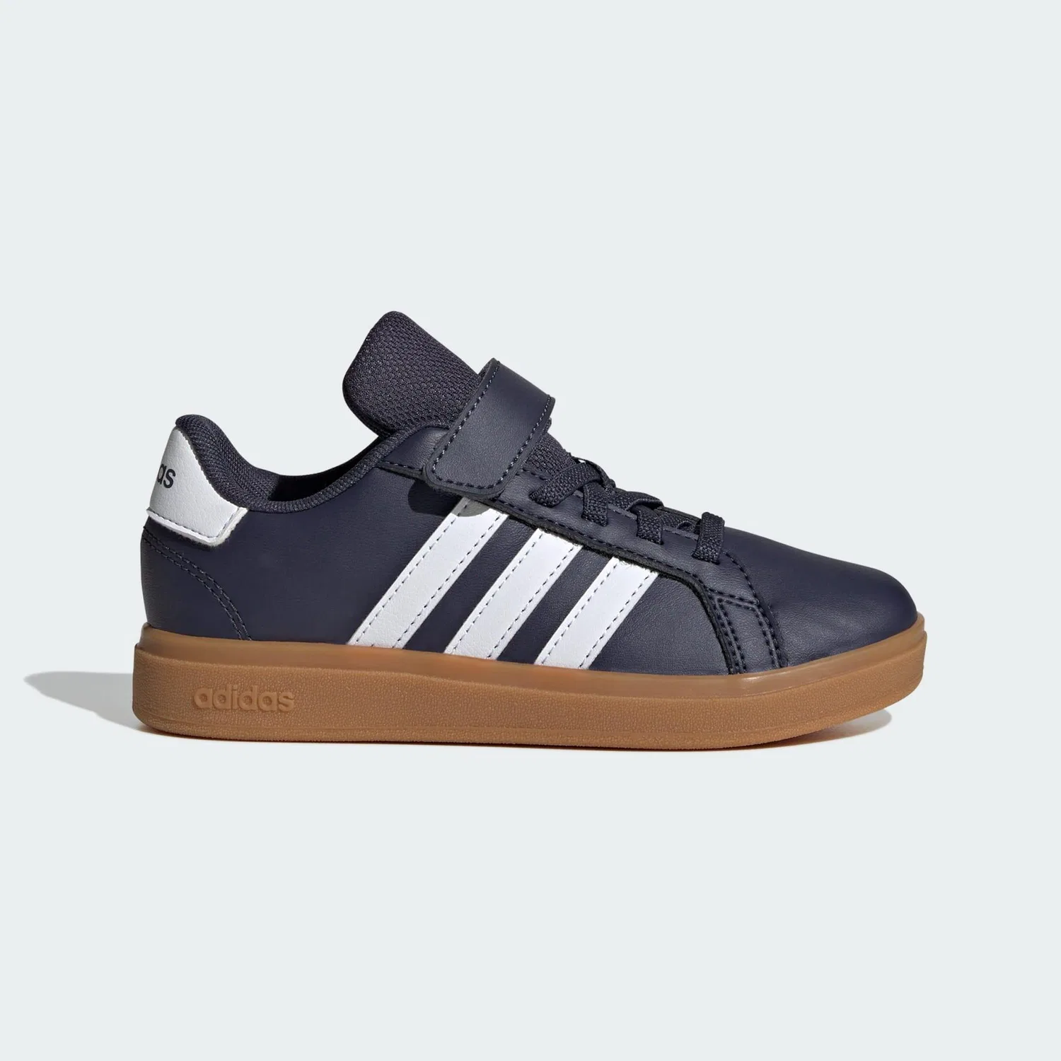 Детские кроссовки с ремешками на липучке Grand Court 2.0 Adidas, Dark Blue White Brown