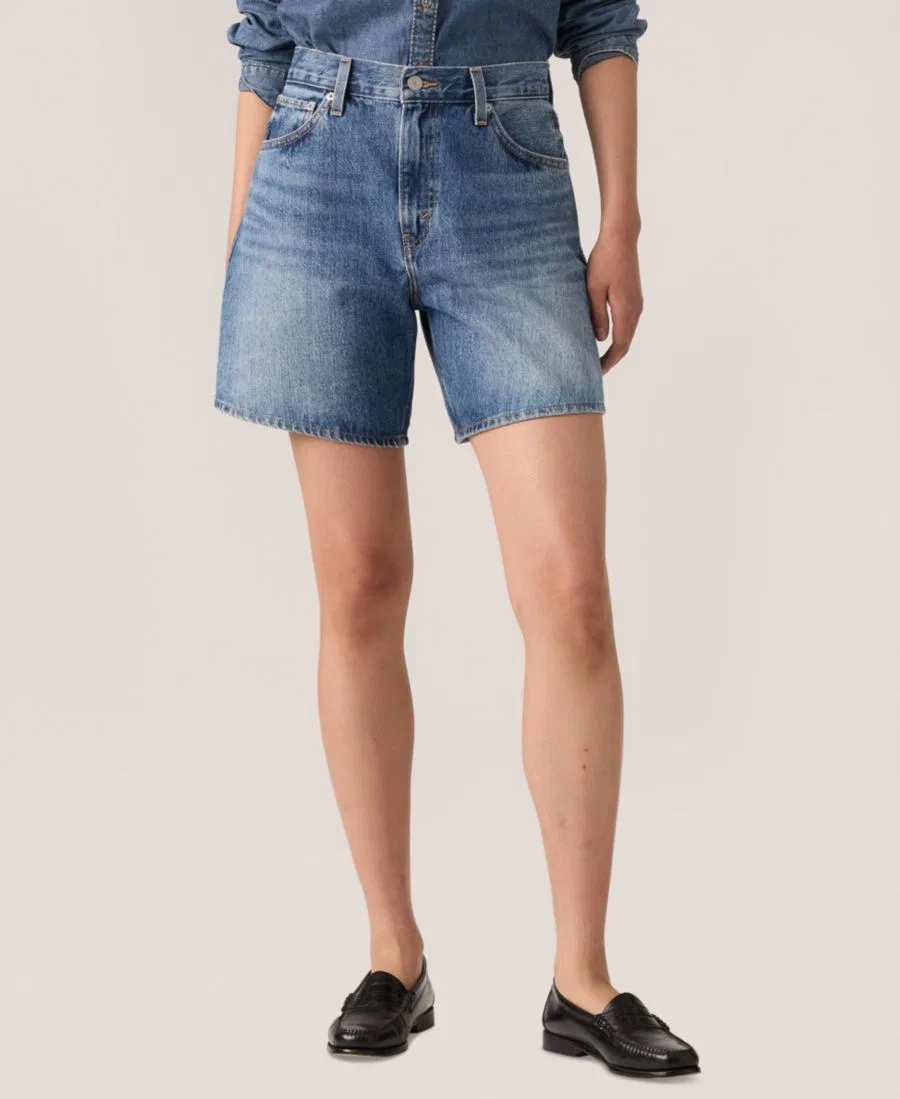 Шорты джинсовые с высокой посадкой Levi's, Worn Memor