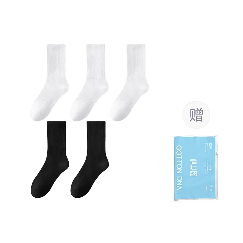 Детские носки хлопковые набор Cotton Gene, 3 Pack (Crew-3 White) — фото 3