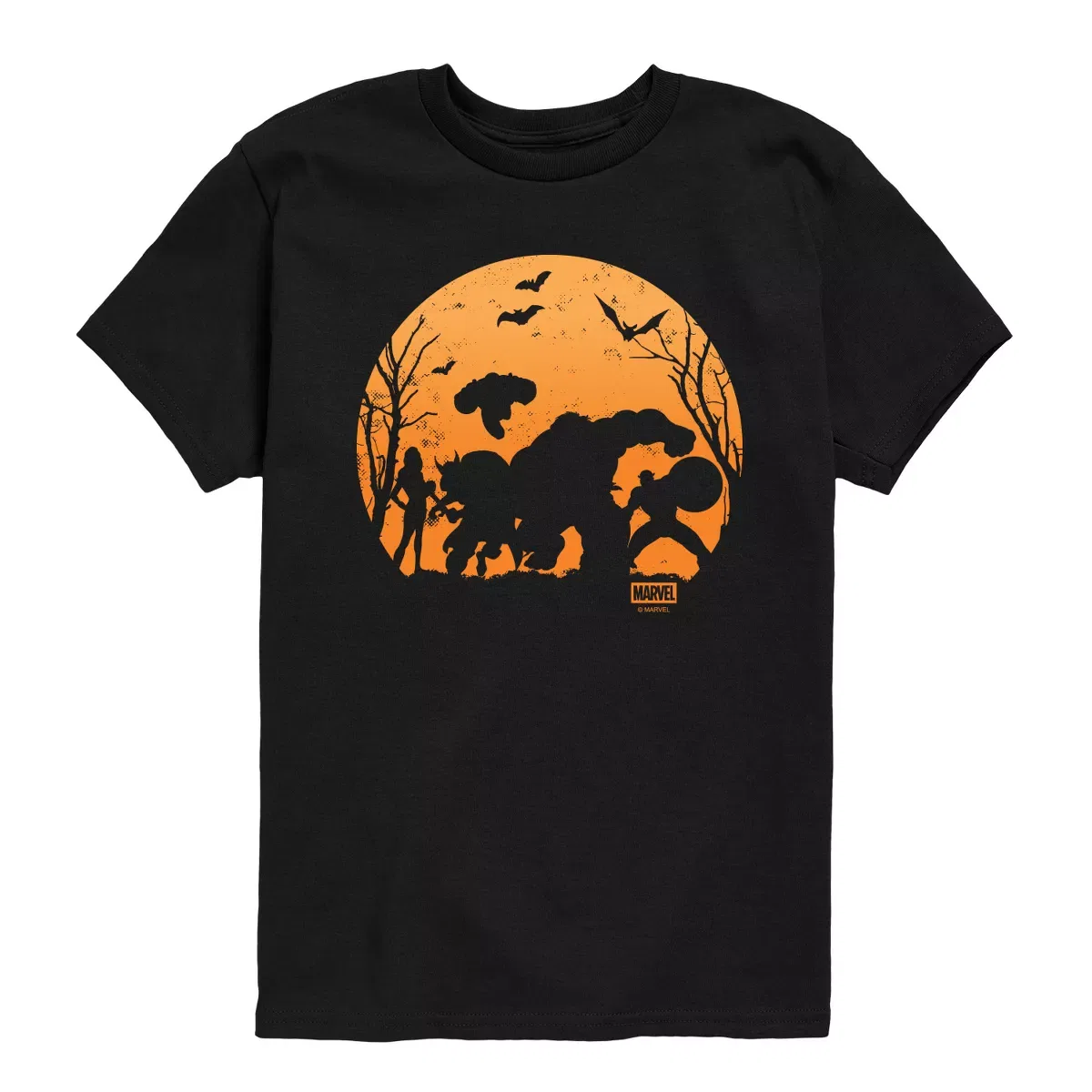 Детская футболка для мальчиков с принтом Halloween Sihl Avengers, Black