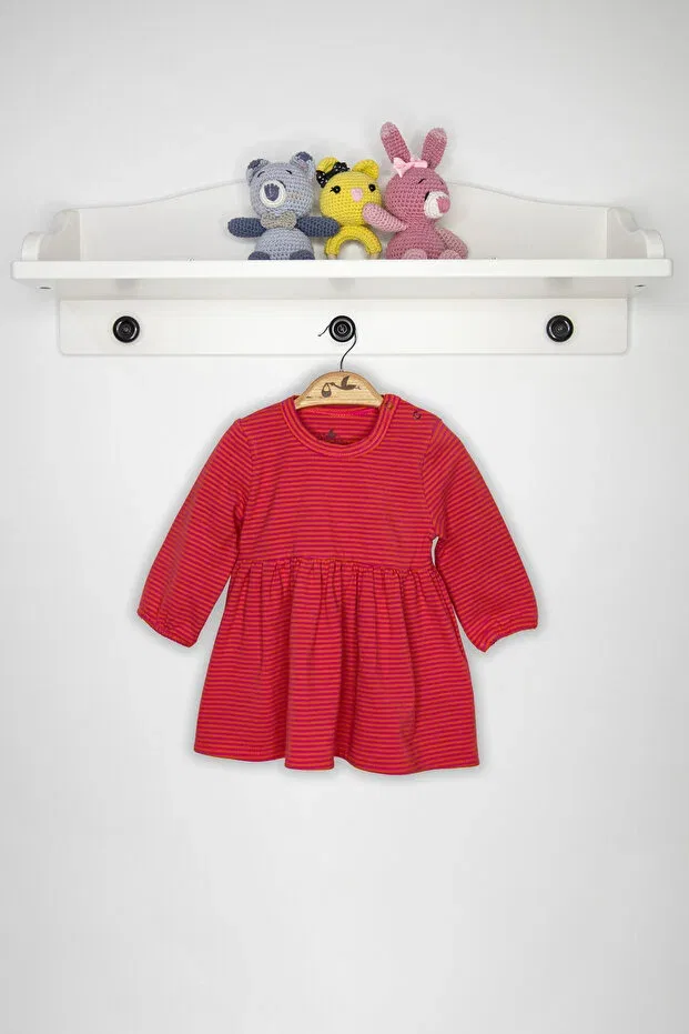 Детское платье для девочек хлопковое Newborn Fashion Club, Fuchsia