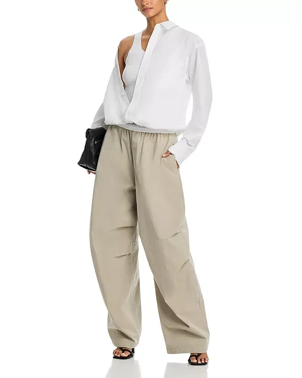 Женская блуза с длинным рукавом Pre Styled Gathered Shirt Alexander Wang, белый — фото 2