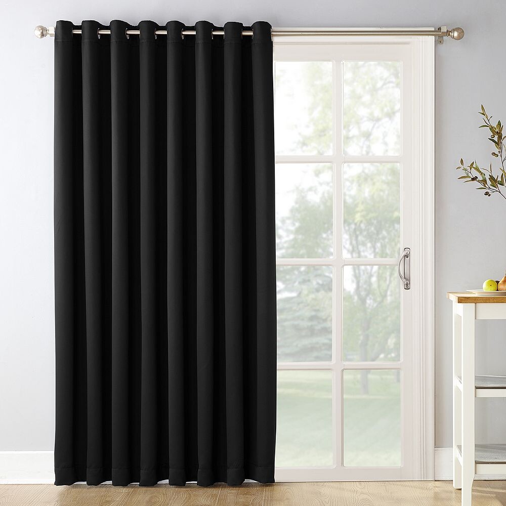 

Занавеска для двери патио Sun Zero Ludlow Blackout, черный