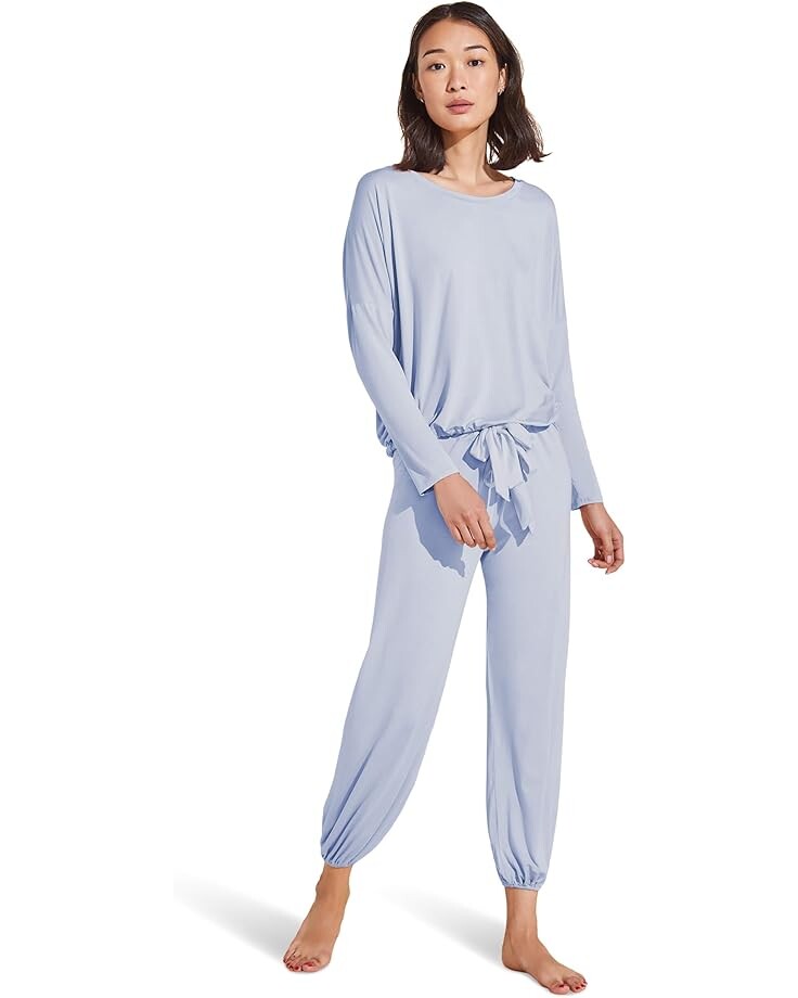 

Пижама Eberjey Gisele Slouchy Pajama Set, цвет Ice Blue/Ice Blue