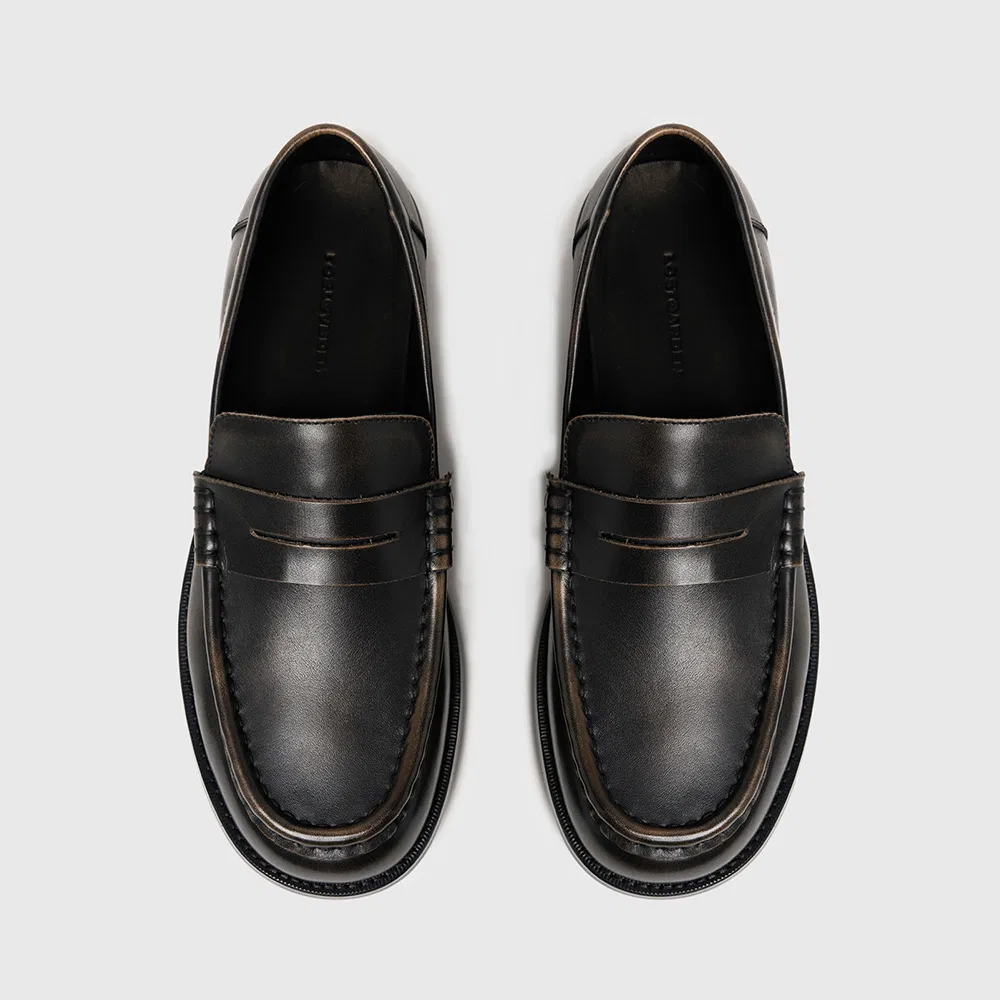 Мужские широкие лоферы Uniform Wide Vintage Brown от Lostgarden — фото 2