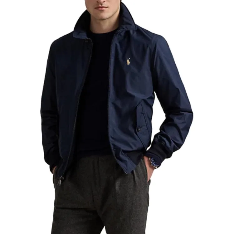 Куртка с логотипом на молнии Polo Ralph Lauren, морской синий — фото 4