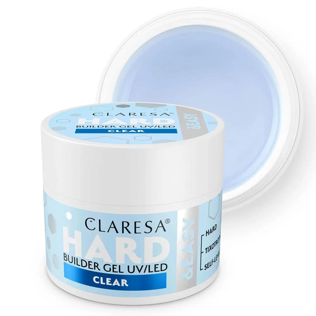 Прозрачный строительный гель для ногтей CLARESA HARD&EASY, 45 г Claresa, Klar