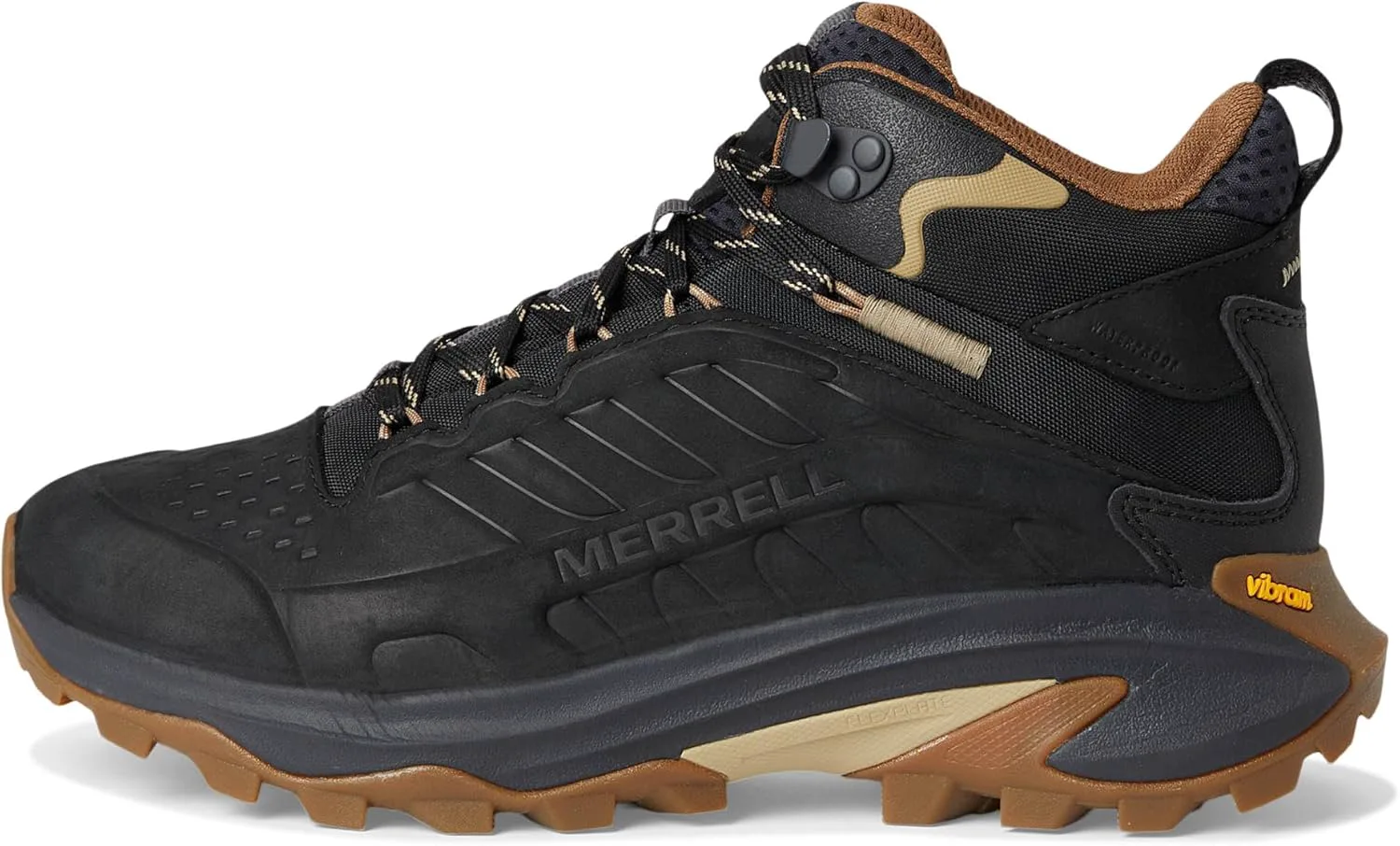 Мужские ботинки Merrell Moab Speed 2 Leather Mid водонепроницаемые, черный — фото 4