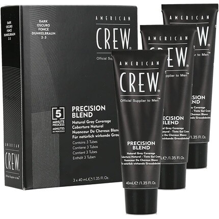 

American Crew Classic Precision Blend 2-3 Темный, 40 мл, серый — упаковка из 3 шт.
