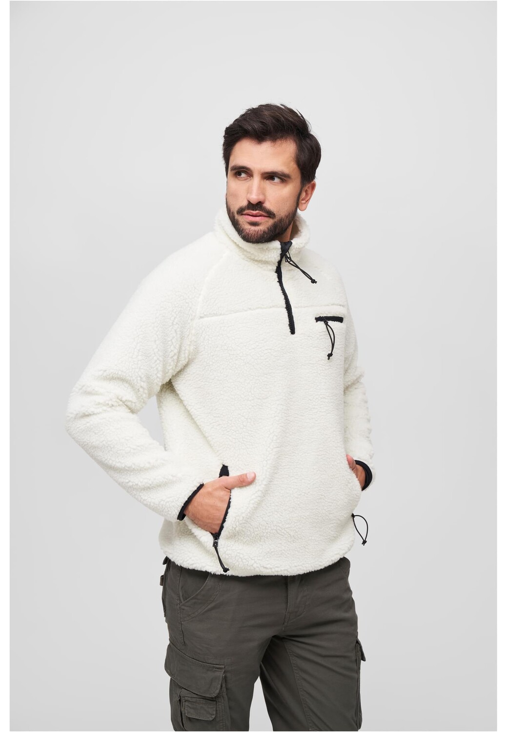 

Толстовка Brandit Zip Kapuzenpullover, белый