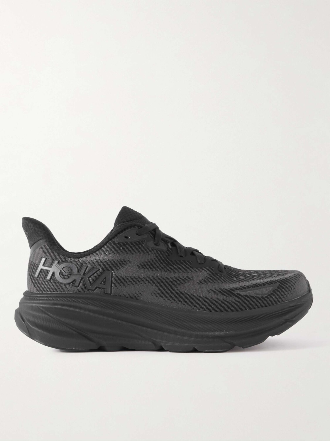 

Кроссовки Clifton 9 с прорезиненной сеткой для бега HOKA ONE ONE, черный, Серый, Кроссовки Clifton 9 с прорезиненной сеткой для бега HOKA ONE ONE, черный