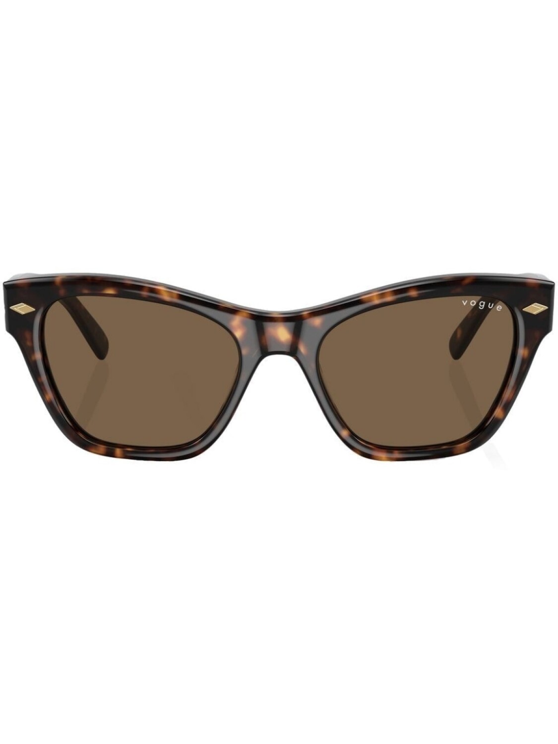 

Солнцезащитные очки черепаховой расцветки с логотипом Vogue Eyewear, коричневый