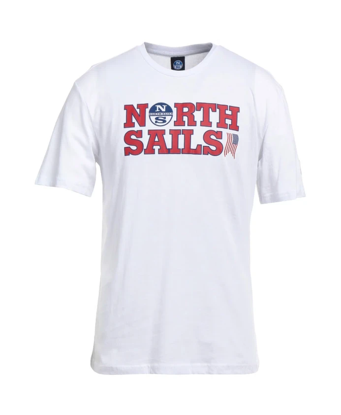 

Хлопковая футболка с логотипом North Sails, белый