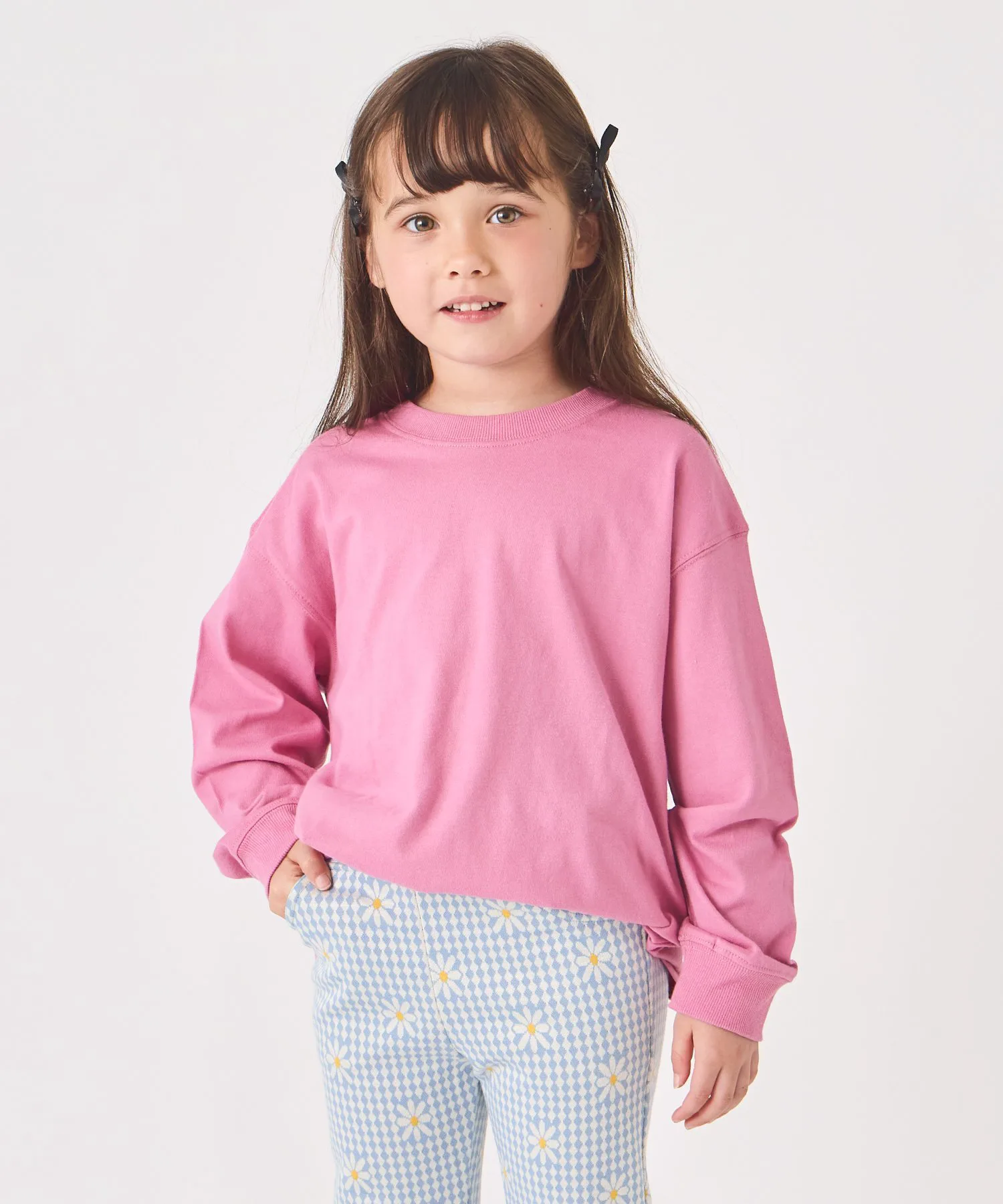 Футболка с крупным силуэтом Ever Closet, pink