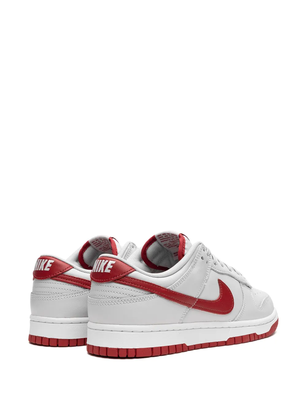 Кроссовки Dunk Low 'Vast Grey/Varsity Red' Nike, белый — фото 3