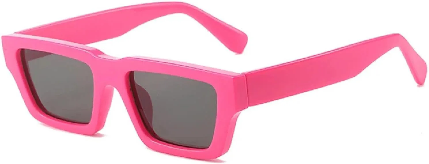 

Модные солнцезащитные очки для женщин и мужчин, роскошные очки в маленькой оправе, для активного отдыха и вождения, защита от УФ-излучения UV400 TKKTLLT, Rose Gray