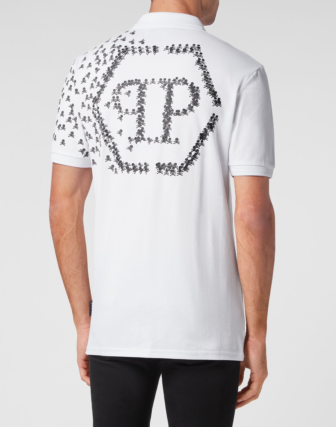 

Рубашка-поло приталенного кроя SS Skull&Bones Philipp Plein, белый