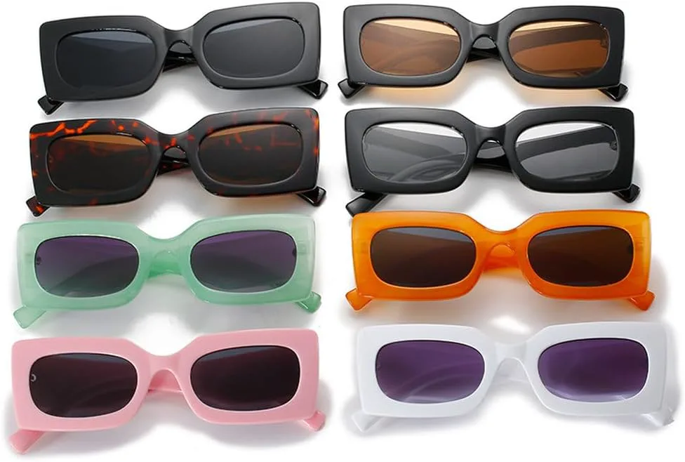 

Модные ретро-солнцезащитные очки в желтых прямоугольных очках для женщин и мужчин, стильные зеленые солнцезащитные очки в широкой оправе HVTVTLA, C6 Caramel Gray