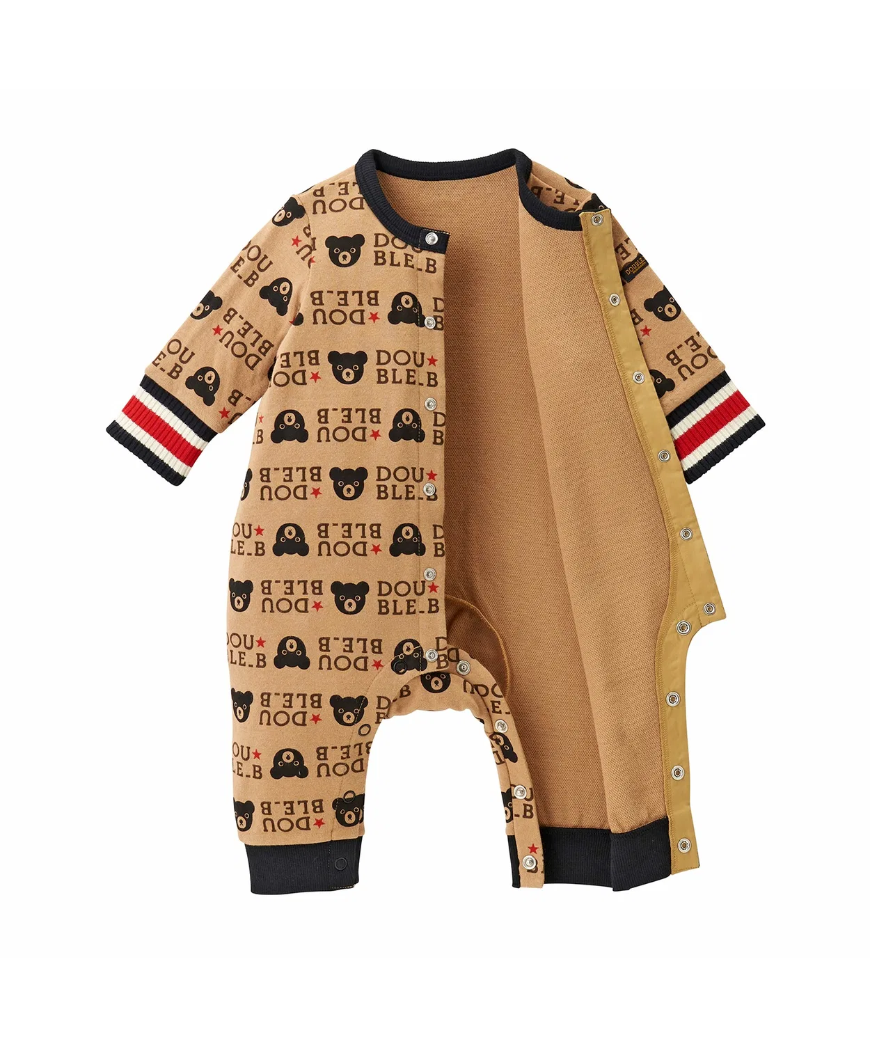 Комбинезон-боди Chocolate Bear серии, бренд Double B, цвет бежевый — фото 2